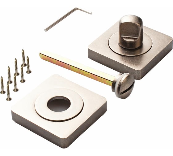 Квадратная завертка к ручкам Ренц серебро античное INBK 02 SL 1