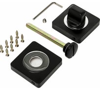 Квадратная завертка к ручкам Ренц чёрный/хром INBK 02 B/CP