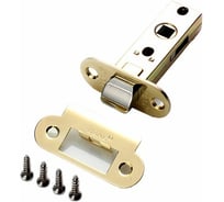 Межкомнатная защелка Ренц овальная планка, латунь блестящая INL 5-45 oval B