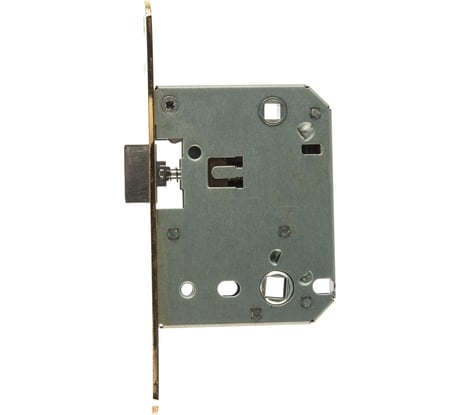 Сантехническая защелка Ренц овальная планка, межосевое расстояние 70 мм, латунь блестящая INLB 2070 oval B