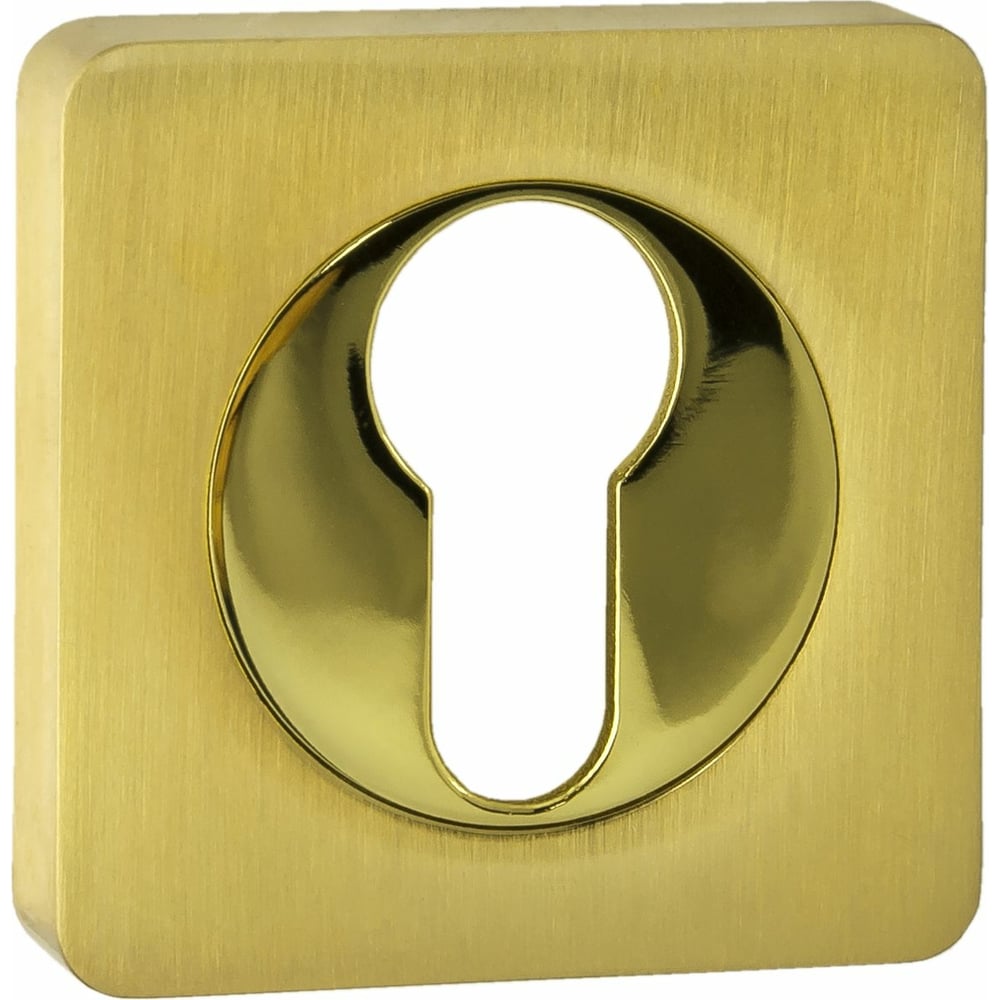 Квадратная накладка Ренц на цилиндр, латунь матовая / латунь блестящая ...