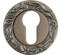 Декоративная накладка Ренц на цилиндр, серебро античное INET 20 SL