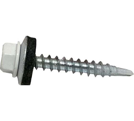 Кровельные саморезы Steelfix 4,8x35 цинк ral9003 белый 100 шт СК4835100Б