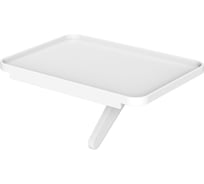 Полка UniTeki DM1812W на телевизор для роутера приставки, кронштейн-полочка white SNM1812W