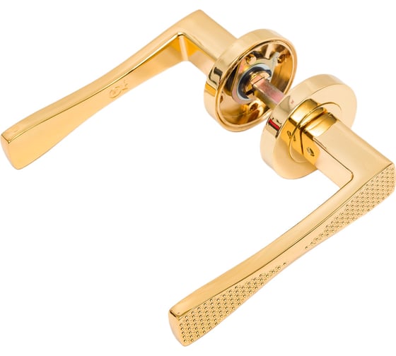 Дверная ручка ORO&ORO латунь блестящая 906-15 GP 1