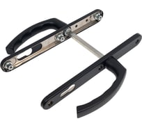 Профильный гарнитур Hoppe 1540/3346 (Liege) PZ92 F9714M черный матовый, Schnellstift, A=67-72 мм 65555