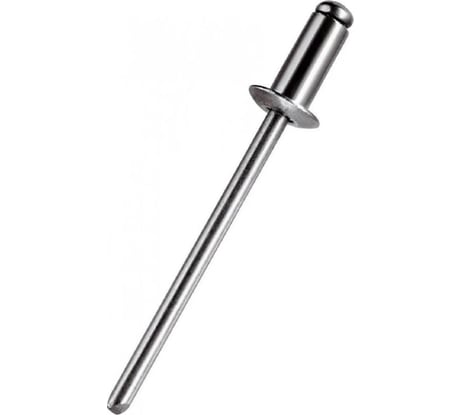 Вытяжная заклепка Мир крепежа DIN 7337, стандартный борт, 4x8 А2 (250 шт) Т0000015743