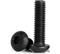 Винт Море-Метизов ISO 7380, кл. пр. 10.9, оксид, M4x50 мм, 50 шт. VINT738045050M