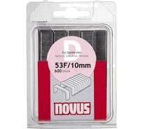 Скобы плоские 600 шт. для степлера (1,25х11,3х10мм ; 53F/10) Novus 42-0376