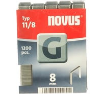 Скобы плоские 1200 шт. для степлера (1,25х10,6х8 мм; 11/8) Novus 042-0385