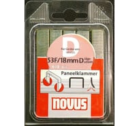 Скобы плоские 600 шт. для степлера (1,25х11,3х18 мм; 53F/18) Novus 042-0650