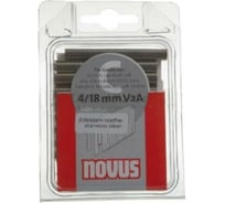 Скобы с узкой спинкой 1100 шт. для степлера (1,1х6х18 мм; 4/18V2A) Novus 042-0459