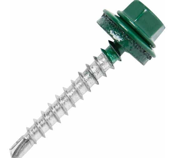 Кровельный саморез TOOLAS 4,8x51 (6005 зеленый), 1 кг 9733 1