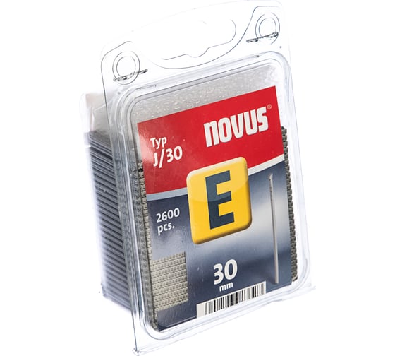 Гвозди 2600 шт. для степлера (1,20х2х30 мм; J/30) Novus 044-0087