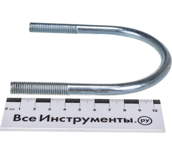 U-образный хомут FORTISFLEX болт оцин. 2 1/2 '' М10 Q78х120х50 мм, 50 шт. 63126