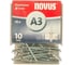 Заклепки алюминиевые 30 шт. для степлера (3х10 мм; 5-6,5 мм) Novus 045-0022 1