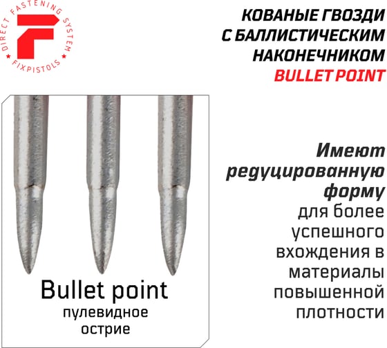 Усиленные гвозди по бетону FIXPISTOLS F-CN 3x32 мм, 10000 шт. в упаковке 3-2-3-3808 FIXPISTOLS 3-2-3-3815