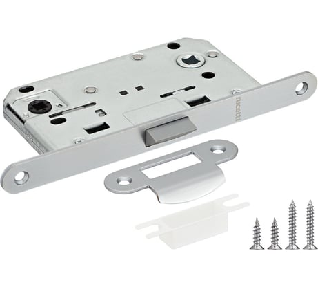 Защелка Rucetti RP1895 SC бесшумная, многофункциональная, цвет - матовый хром 9014491