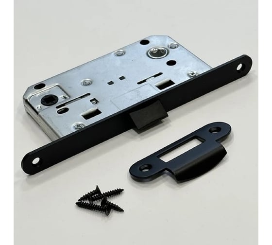 Защелка Rucetti RP1895 BL бесшумная, многофункциональная, цвет - черный 9014488 1