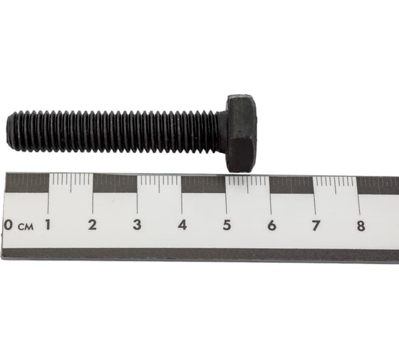 Болт Море-Метизов DIN 933, кл.пр. 12.9, оксид, M10x50 мм, 2 шт. BOLT93310502M