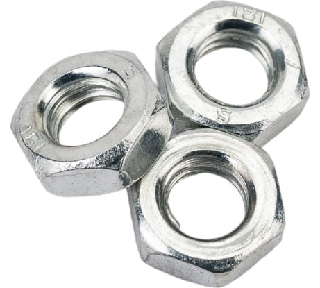 Гайка Море-Метизов DIN 439 класс прочности 6.0, цинк, М6, 25 шт. GAYKA439CM625M