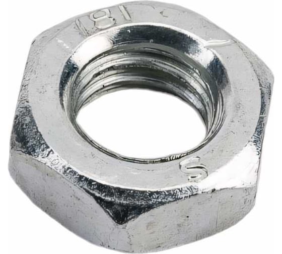 Гайка Море-Метизов DIN 439 класс прочности 6.0, цинк, М6, 25 шт. GAYKA439CM625M