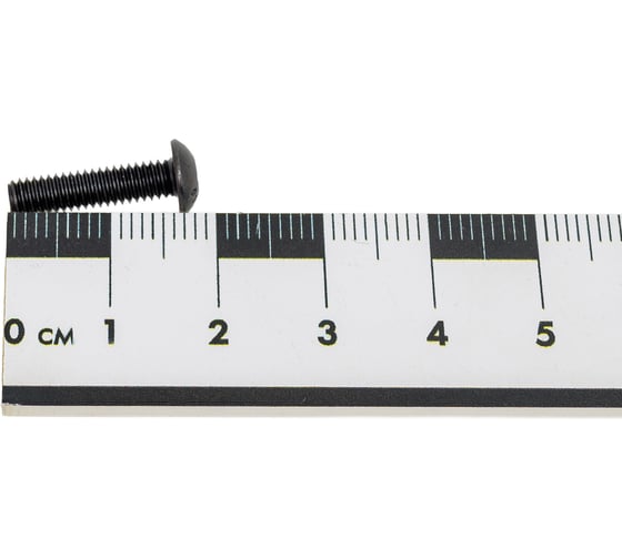 Винт Море-Метизов ISO 7380, класс прочности 10.9, оксид, M4x16 мм,5 шт. VINT73804165M