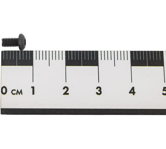 Винт Море-Метизов ISO 7380, класс прочности 10.9, оксид, M3x6 мм,5 шт. VINT7380365M