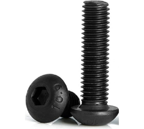 Винт Море-Метизов ISO 7380, класс прочности 10.9, оксид, M5x30 мм, 250 шт. VINT7380530250M 1