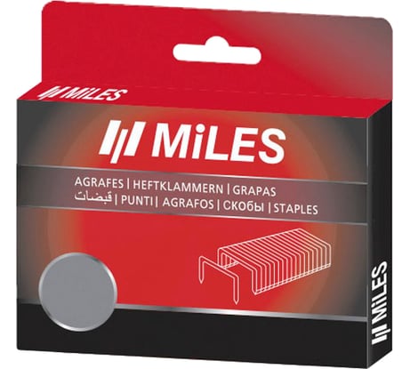 Скобы тип 140 (1250 шт; 14 мм) Miles N4-14mm