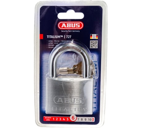 Навесной замок ABUS 727TI/60 C/BLISTER 26666