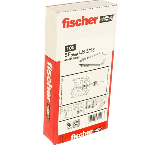 Хомут для проводки Fischer SFPLUS LS3/13 100 штук 58155