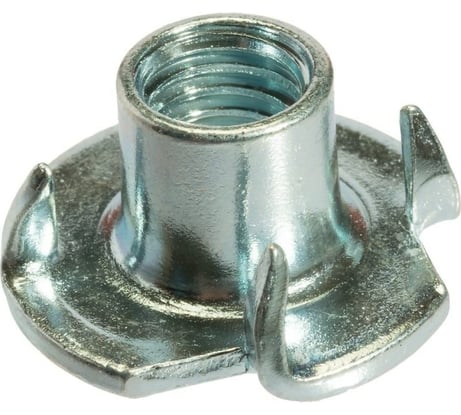 Гайка Insparion М6x9, DIN 1624, мебельная, врезная, цинк (4 шт) С1-00000903