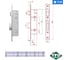 Замок для алюминиевой двери ITO KILIT сантехнический WC 156E/30 703-3175-1031 1