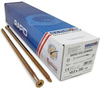 Шурупы Simpson Schmid Rapid FT SK Half-tip 10.0x350/338 TX50 (Жёлтый цинк, полная резьба, потай, 50 шт.) 1945741003500001