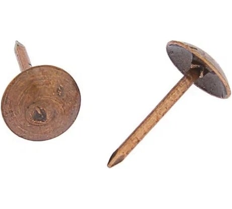 Декоративные гвозди ТУНДРА 8x15 мм, цвет медь, в упаковке 50 шт. 9118052