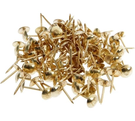 Декоративные гвозди ТУНДРА 8x15 мм, цвет золото, в упаковке 50 шт. 9118053