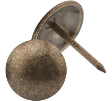 Декоративные гвозди ТУНДРА 18.5x10 мм, цвет бронза, в упаковке 100 шт. 857138