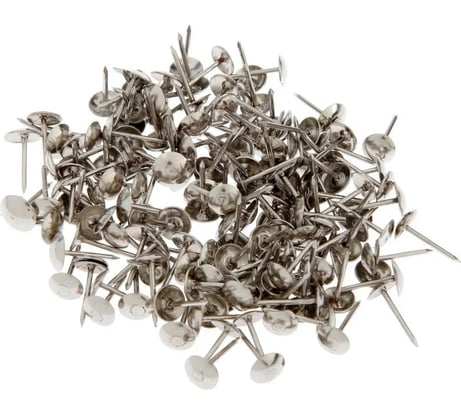Декоративные гвозди ТУНДРА 8x15 мм, цвет хром, в упаковке 50 шт. 9118050