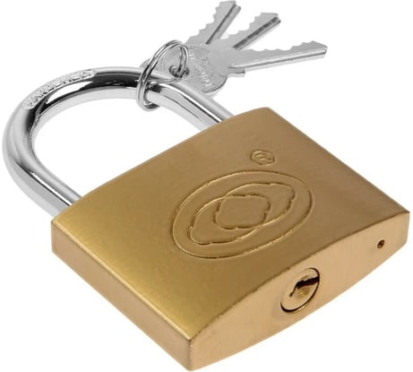 Навесной замок ТУНДРА тип 14, 75 мм, 3 ключа 9446343