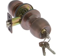 Защелка ТУНДРА 1103 с ключом, цвет медь 2372270