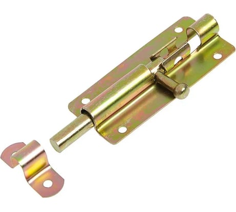 Дверная задвижка ТУНДРА ЗД 005 krep 100 мм, оцинкованная, 1 шт. 4379535