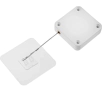 Дверной доводчик ТУНДРА до 20 кг, цвет белый, натяжение 1200 гр, длина троса 100 см 9561439