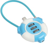 Навесной кодовый замок ТУНДРА цвет голубой 7422630