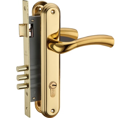 Врезной замок БУЛАТ ЗВ 4-3.06.05 Йота золото 09631