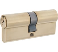 Цилиндровый механизм БУЛАТ МЦ "А" 80 40*40 5 пин, латунь, 5 английских ключей 09228