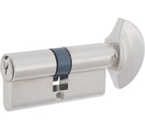 Цилиндровый механизм БУЛАТ МЦ "АК" 70 35*35 5 пин, никель, ключ-вертушка, 5 английских ключей 09218