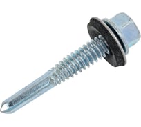 Кровельный саморез КВАДРА длинное сверло PT.5, шайба EPDM, 5.5x32 мм, цинк, 250 шт. 755553201250