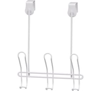 Навесная планка с крючками МУЛЬТИДОМ "Тройка", размер 10x22x10 см DA52-146