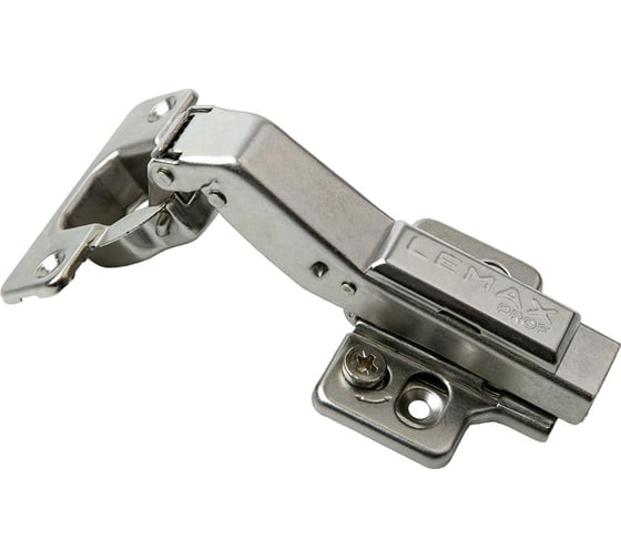 Мебельная петля Lemax PROF clip-on 3d с доводчиком 45 никель (2 шт.) 2pcs-M340-45 1